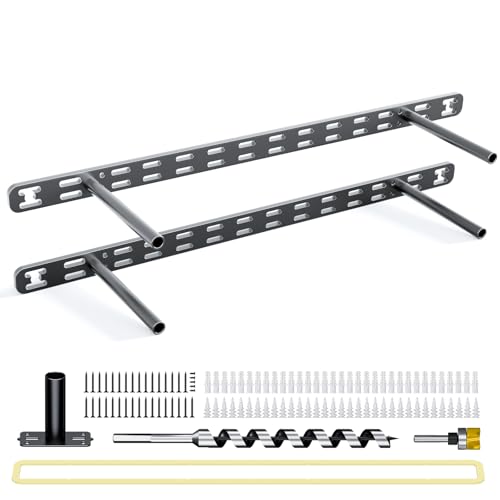2pcs Floating Shelf Bracket Heavy Duty,Decorative Floating Shelf Hardware Hidden Black Metal Fireplace Mantel Brackets (18"X4"X1.0" with Tools) - size: 18"X4"X1.0"