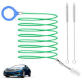Auto Sunroof Cleaning Tool, 120 Inch Long Flexible Tube Brush, 2 Pcs 7 inch Pipe Cleaner for Car Sunroof, Windshield Wiper Drain Hole