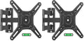 ELIVED Full Motion TV Monitor Wall Mount for Most 14-42 Inch LED LCD Flat Screen TVs & Monitors, Swivel Tilt Extension Rotation tv Mount Bracket Max VESA 200x200mm, up to 44 lbs. (Pack of 2) - size: 3 Arms: 14.8" (Pack of 2)