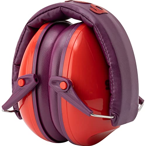 Snug Kids Earmuffs – Noise Reduction for Toddlers & Children – Adjustable, Lightweight, Foldable, Soft & Comfortable - color: Red New