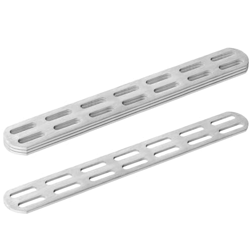 4 Pack 11-5/8" x 1-1/2" Slotted Flat Mending Plate Bracket for 2x2 Wood