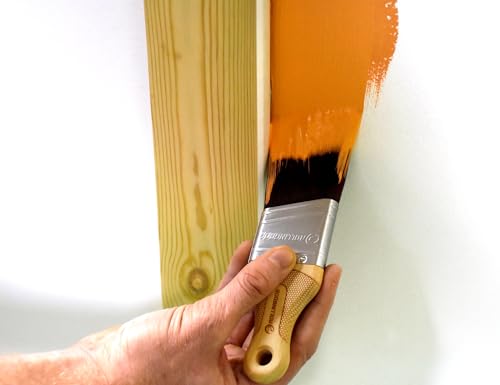 ROLLINGDOG 2 Inch Short Handle Trim Brush - color: Wooden Handle(pack of 1)
