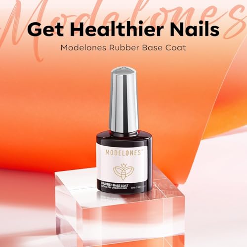 modelones Milky White Builder Nail Gel Rubber Base Coat Sheer White - color: Rubber Base Coat Milky White