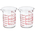 Ackers BORO3.3 Glass Measuring Cups with V-Spouts, 30 ml/1 oz, 2 Pack - size: 30 ML/1 OZ(Pack of 2)