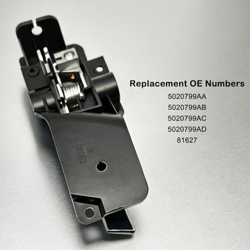 Interior Door Handle Front Right Passenger Side for Dodge Grand Caravan 2008-2020 & Chrysler Town & Country 2008-2016 & Ram C/V 2012-2015 - size: Front Right