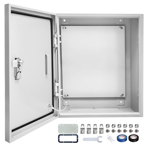 Electrical Junction Box 24x24x12, NEMA 4X IP66 Steel Enclosure Box - size: 24 x 24 x 12''