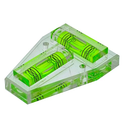 Three line T-type mini level platform can use a level meter, small ruler, and the bubble bead is highly transparent (green)