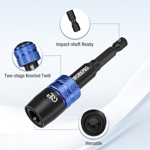 WORKPRO 3" Drill Screwdriver Bit Holder for Impact Driver Bits - style: 3"