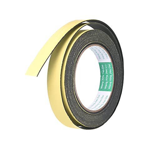 uxcell Sealing Foam Tape 20mm Wide 1mm Thick 5m/16.4ft Long, Self Adhesive Weather Strip for Window Door Insulation, Pack of 2 - size: 20mmx1mmx5m