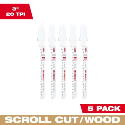 Milwaukee Electric - JIG SAW SCROLL 20T 3L 5PK