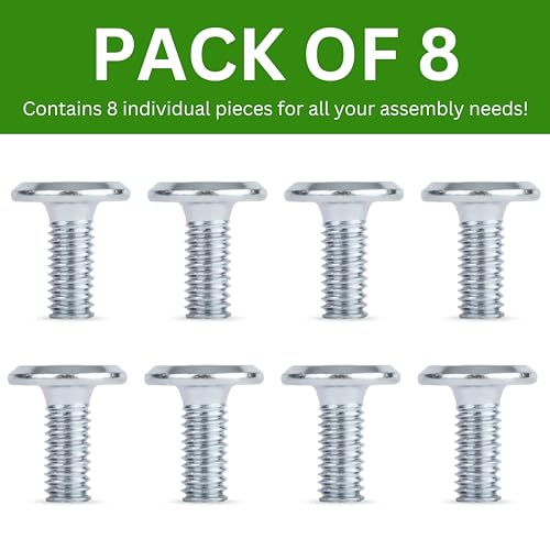 Spare Hardware Parts Replacement for IKEA Furniture Screw Metric Head Cap PF6S Screw - Part #120925 | Joint Connector Bolt M6.0-1.0×15 Full Thread with 4mm Hex Recess| Pack of 8 - size: 120925