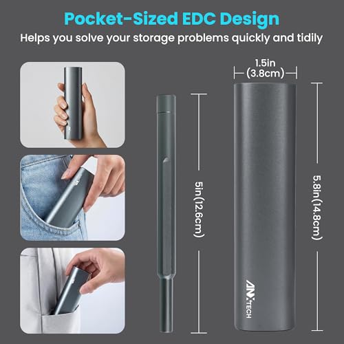46 in 1 Precision Screwdriver Kit with Magnetic Bits & Metal Case, Compact Repair Tool Kit for Phone, Computer, Laptop, PC, Watch, Glasses, DIY, Drone, Game Console, Robot, Models & Electronics