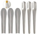 6 Pack Tile Grout Finishing Tool Spreader Spatulas Applicator Streamline Caulk Spatula Stainless Steel Concave and Convex Caulking Spatulas Tool Set for Silicone Sealant Caulk Grout Sealer