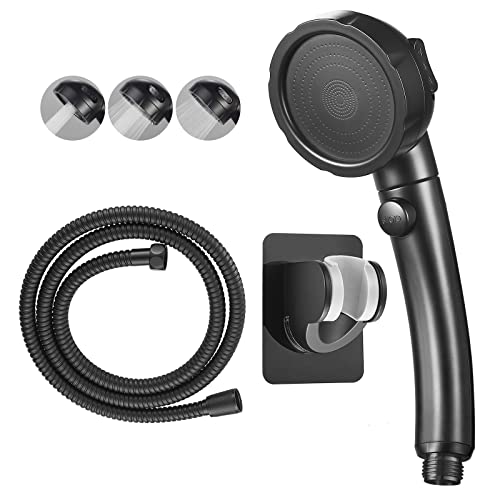 KAIYING RV & Camper High Pressure Handheld Shower Head with Pause Button - color: Black