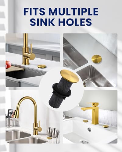 Kitchen Sink Hole Cover, Gold Faucet Hole Cover - color: Gold