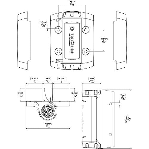 D&D TCHD1AL2S3WTS TruClose Heavy Duty Gate Hinge Square Metal Gates, 2 pcs - color: White, size: Fixed gate gap is 8/10” – gap = gate frame to post
