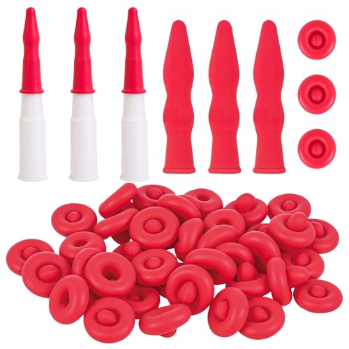 40PCS Caulk Tube Latex Sealing Caps, Caulking Gun Tip Caps - Universal Fit Caulk Tube Latex Sealing Caps for Sealing and Preserving Open Caulking Tube, Tight & Leak-proof Sealing