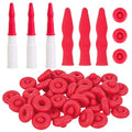 40PCS Caulk Tube Latex Sealing Caps, Caulking Gun Tip Caps - Universal Fit Caulk Tube Latex Sealing Caps for Sealing and Preserving Open Caulking Tube, Tight & Leak-proof Sealing
