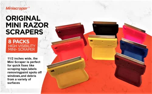 Original Plastic Razor Scraper – 8 Pack Multi‑Surface Tool