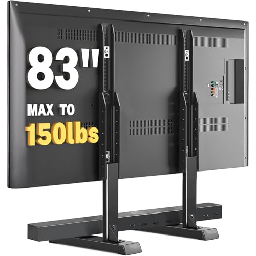 TAVR Universal Table Top TV Stand Base for 24-83 inch TVs Hold up to 150lbs - size: 24-83 inch Screens