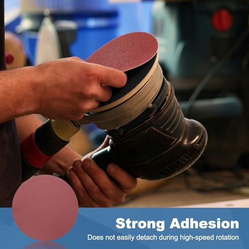 3 Pack 10 Inch PSA Sanding Discs 180 Grit Aluminum Oxide Red - size: 180 grit