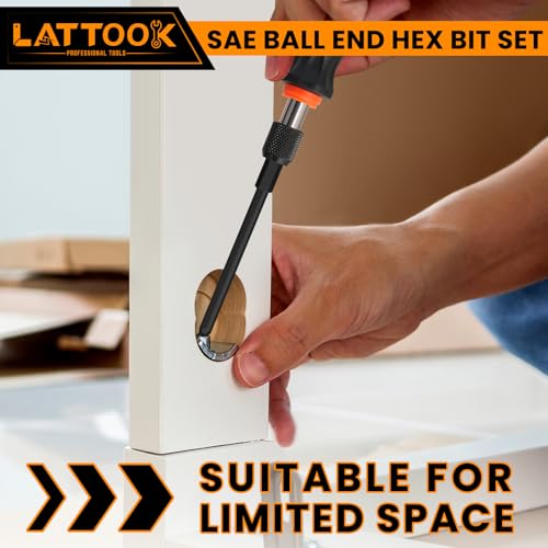 Ball End Hex Bit Set with Quick Release Bit Driver - style: 10PCS Ball Hex Bits+Bit Driver
