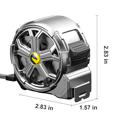 16ft Stainless Steel Tape Measure, Waterproof & Rustproof for Construction | Waterproof Tape Measure with Hollow Design and Laser Engraving Blade for Carpenters, Builders & DIY Projects(16') - color: 16'