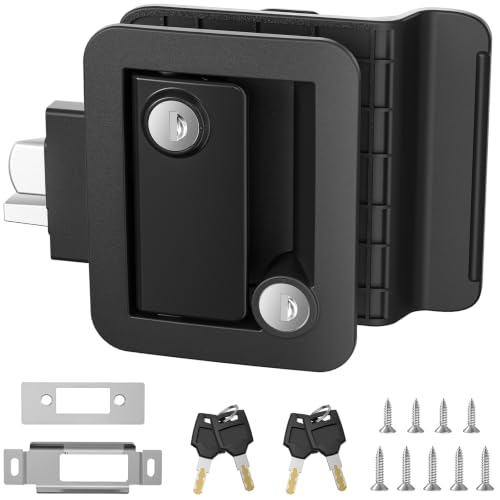 Marvelity Upgraded RV Door Lock Replacement, Black