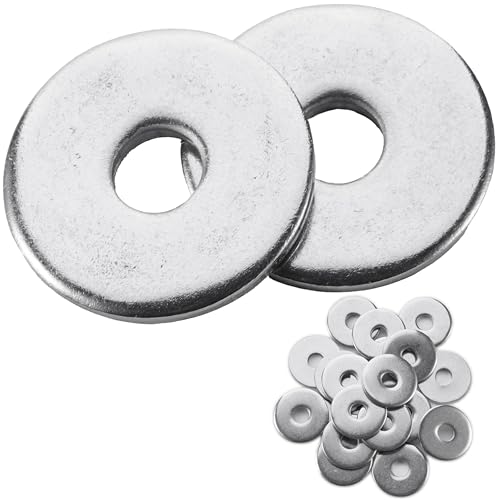 20 Pcs 1/2" Fender Washers Stainless,1/2" ID x1.43 OD x 0.1" Thick - size: 1/2" x 1.43"OD x 0.1"T