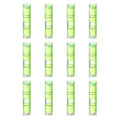HARFINGTON 12pcs Mini Cylindrical Bubble Spirit Level Vials 8x35mm - size: 8x35mm