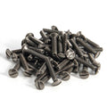 Henne Bery 3/4" Long 6-32 Thread, Oval Head Milled Slot Replacement Wall Plate Screws, 50 Pack, Heirloom Silver/Antique Nickel - color: Heirloom Silver, size: 3/4",50 Pack