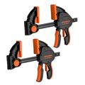 Jorgensen E-Z Hold 2-Pack 6" 800LBS Heavy Duty Woodworking Bar Clamps - size: 6 inch