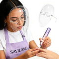 SAVILAND Full-Face Fog-Free Face Shield for Nail Dust Nail Technicians - size: full clear face shield