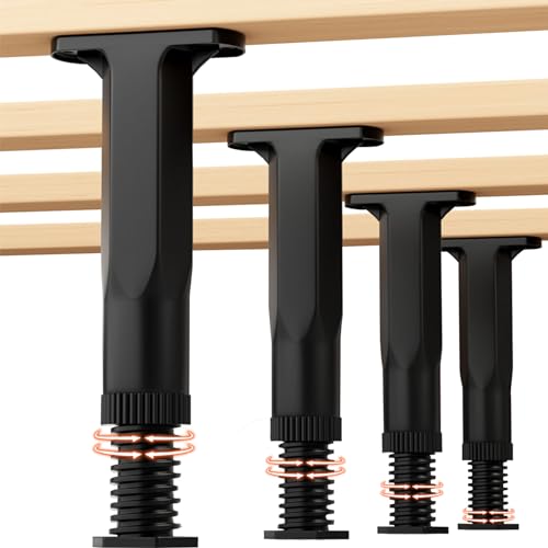 5.9-11in Bed Support Legs for Bed Frame Support,Slat Support 4PC - size: 4pcs (5.9-11 in Adjustable)