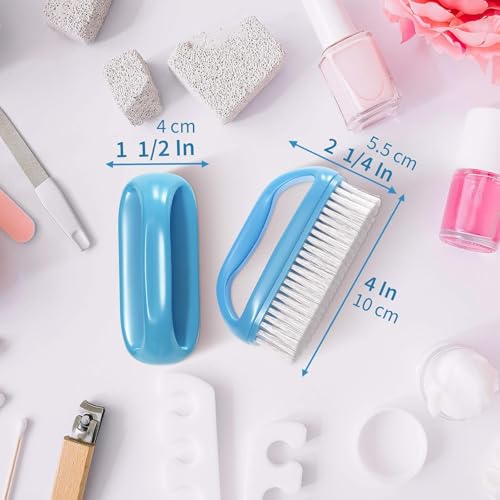 Konex Perfect-Grip Large Hand and Fingernail Brush. Hand Scrub Brush and Under Nail Cleaner. Best in Class Grip Finger Nail Brush to Clean Under Nails 4" X 2-1/4" X 1-1/2" (Pack of 3) - color: Pack of 3