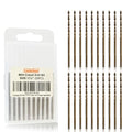 Luckyway 1/16" Cobalt Drill Bit (20 Pcs), Jobber Length Twist Drill Bit Set for Hard Metal, Stainless Steel, Cast Iron, Wood and Plastic, with Storage Case - style: 1/16" (20Pcs) Cobalt Drill Bits