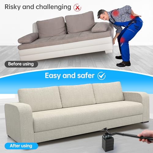 Furniture Lifter Tool, Appliance Lifter, Save 80% Effort, Lift Up to 400 Pounds Heavy Items, Furniture Lifter Jack for Heavy Furniture Appliance, Safely and Easily Lifting Furniture and Appliances - size: 24 IN - 400 LB