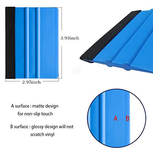 tiptopcarbon Wallpaper Tool Kit with Felt Squeegee Seam Roller for Wallpaper Contact Paper Adhesive Vinyl - color: 02 Updated Roller Kit