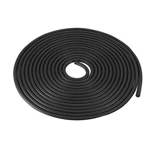 uxcell Foam Rubber Seal Weather Strip 5mm Diameter 5 Meters Long Black - size: 5mm x5m