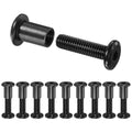 M METERXITY 10-Pack Hex Drive Socket Cap Bolt, M8 x 30mm Carbon Steel Furniture Connector Bolts Barrel Nuts for Furniture Assembly/Cabinet/DIY Binding Post Screws Rivet Fasteners [Black] - size: M8 x 30mm