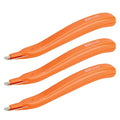 Staple Remover Professional Magnetic Easy Staple Removers Tool 3 PCS Staple Puller Remover Staple Pullers for Office, School and Home - color: Orange