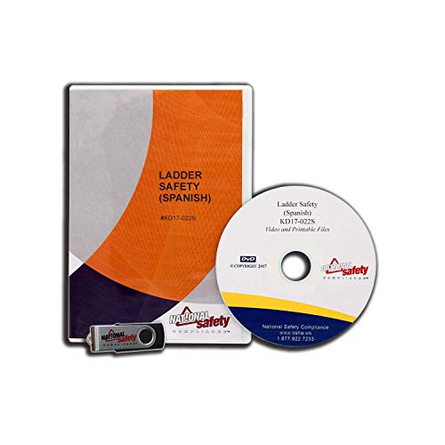 (2017 Spanish) Ladder Safety Video Training Kit | Train UNLIMITED Employees to Understanding OSHA Ladder Safety Requirements | National Safety Compliance