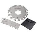 YESWELDER Round Dual Sided Metal Sheet Gage & Metal Sheet Thickness Gauge 2pk Stainless Steel Wire Welding Gauge