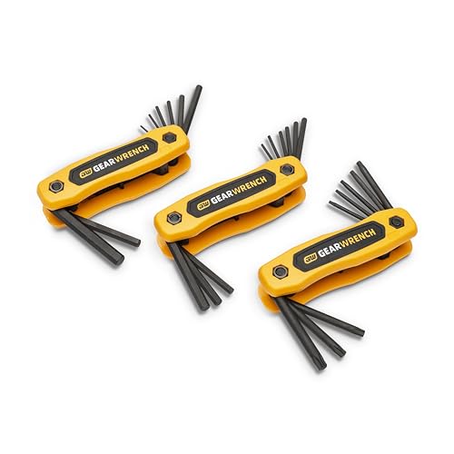 GEARWRENCH 25 Piece SAE/Metric/Torx® Folding Hex Key Set - 83512