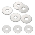 MECCANIXITY 5 Pcs M8 Stainless Steel Flat Washers Round Assortment Parts Spacers Assorted for Screws, Bolts, Plumbing, Automotive, Electrical 8.5mm ID 28mm OD 2mm Thick - size: M8, 8.5mm ID 28mm OD 2mm Thick