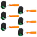 GlikCeil 6 Pcs 4 Inch Paint Roller with Foam Covers Mini Textured Paint Roller for Bed Liner Truck Coating Create Texture Effect