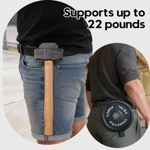 SEESE Strong Magnetic Tool Holder: Magnetic Belt Clip for Power Tools & Hand Tools, Anti-Fall Secure Grip for Home Improvement, Workshop, Electrician