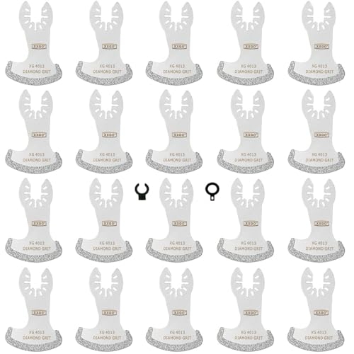 XXGO 20 Pcs Oscillating Tool Diamond Blade for Grout Removal XG8020S - size: 20 PCS