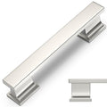 COTYKILEY 10 Pack 3.75 Inch(96mm) Brushed Satin Nickel Cabinet Handles Kitchen Cabinet Pulls Cabinet Door Handles Kitchen Cabinet Hardware - color: Brushed Satin Nickel, size: 3.75" Hole Center（96MM）