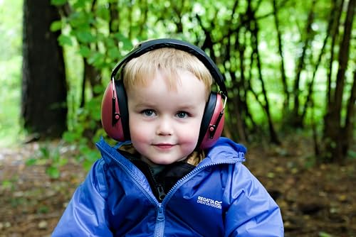 BANZ Kidz Earmuffs 2 Years & Older - Loud Noise Cancelling, Size Adjustable - color: Maroon